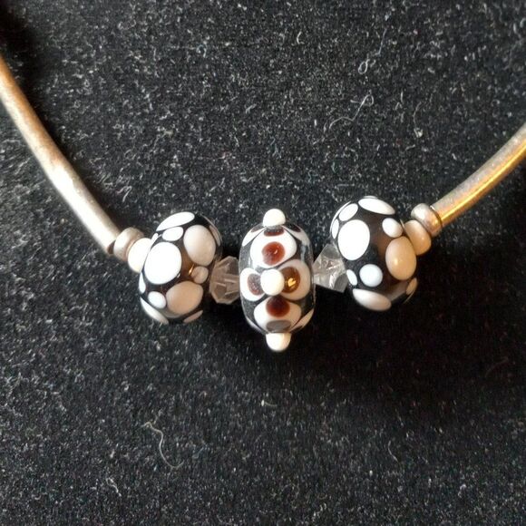 Vintage Lamp Work Necklace - Picture 2 of 11